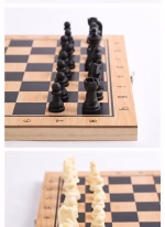 TOP BRIGHT Chess Sets, Wooden Chess Board for Kids, Teen Gifts Family Games Educational Toys for Kids and Adults