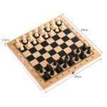 TOP BRIGHT Chess Sets, Wooden Chess Board for Kids, Teen Gifts Family Games Educational Toys for Kids and Adults