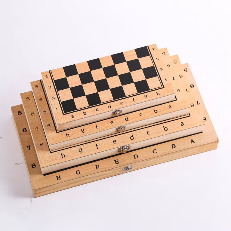 TOP BRIGHT Chess Sets, Wooden Chess Board for Kids, Teen Gifts Family Games Educational Toys for Kids and Adults