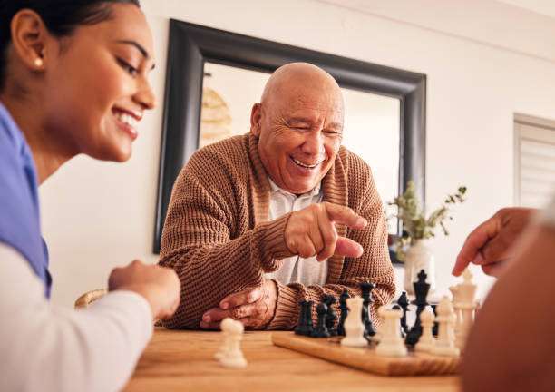 playing chess board