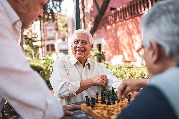 playing chess board